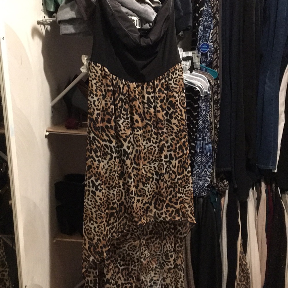 Strapless High Low Dress